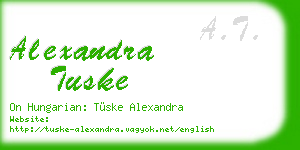 alexandra tuske business card