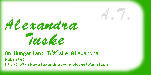 alexandra tuske business card